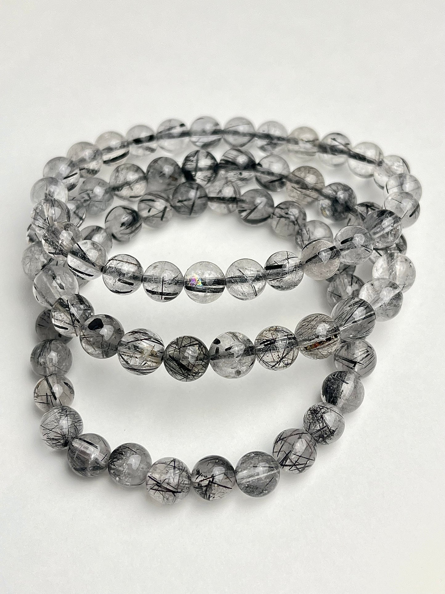 Turmalinkvarts armbånd 7mm+