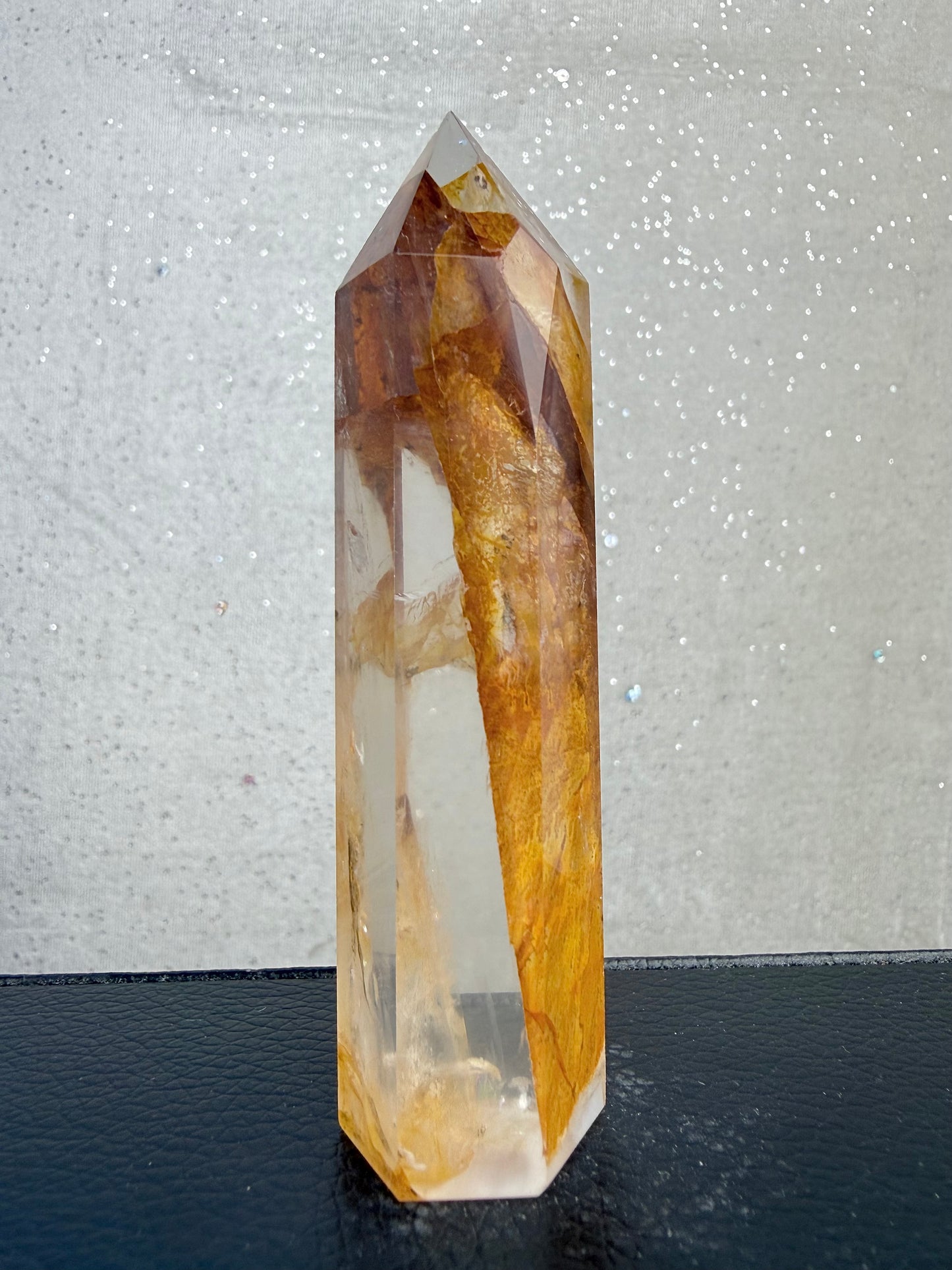 Golden healer quartz tower