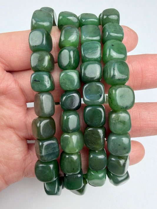 Jade, Nefritt armbånd 8mm+