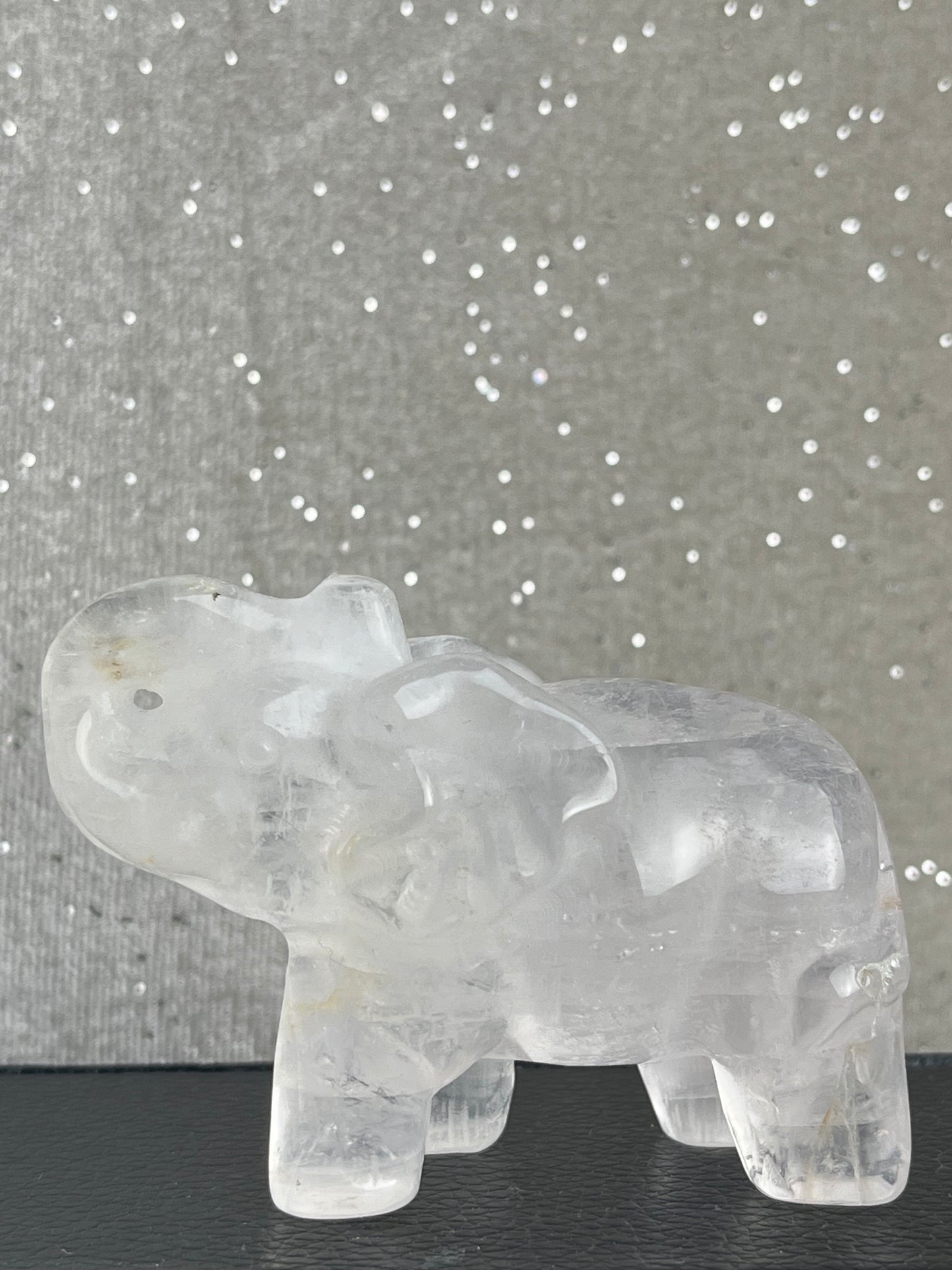 klar kvarts Elefant