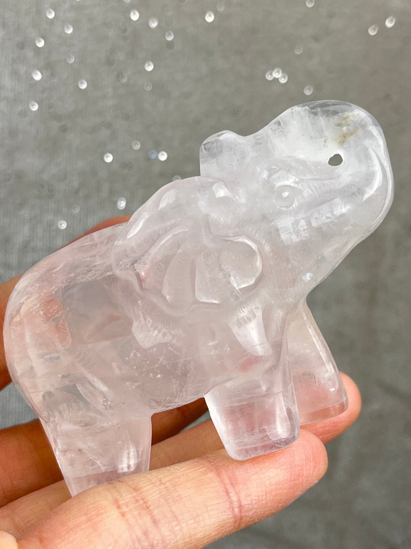 klar kvarts Elefant