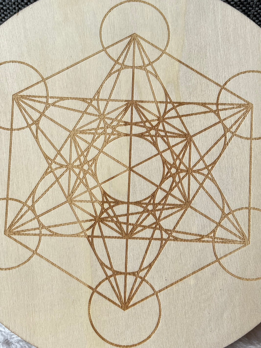 Plate, sacred geometry 20cm