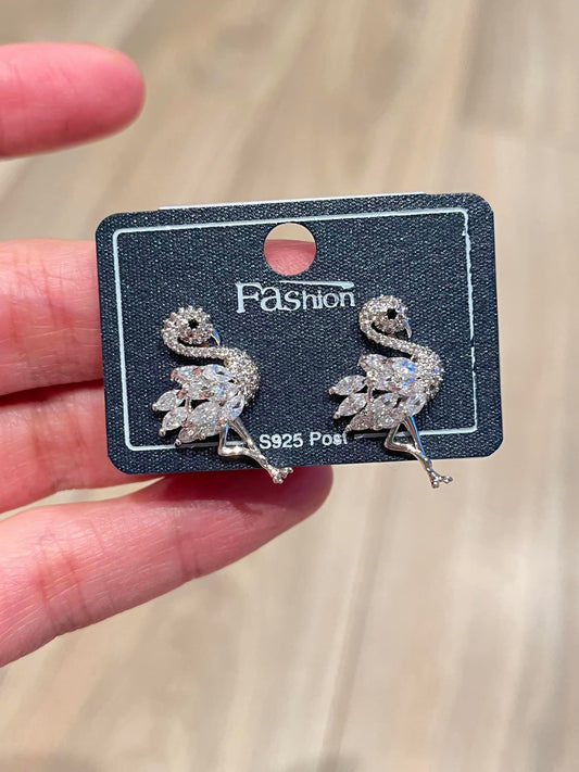 flamingo earrings