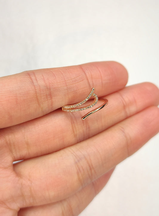 Ring med zirkonia