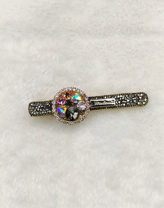 Svart zirkonia Hårklips